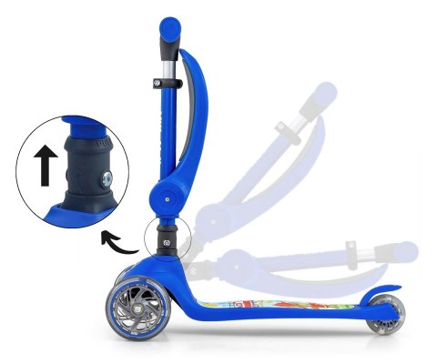 Scooter Fuzzy Blue Milly Mally Scooter Fuzzy Blue Milly Mally