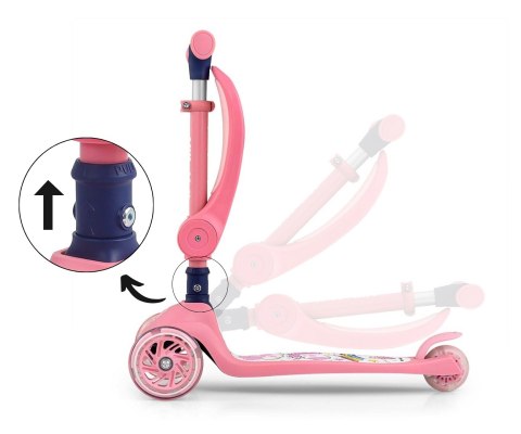 Scooter Fuzzy Pink Milly Mally Scooter Fuzzy Pink Milly Mally