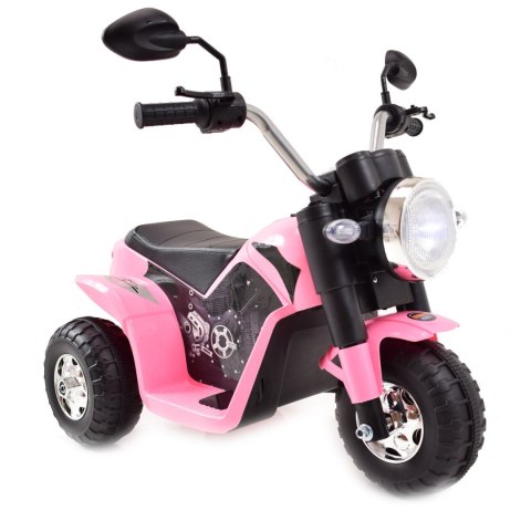 Motor Elektryczny CHOPPER JC916 6V Miękkie Siedzenie, Melodie, LED Róż Motor Elektryczny CHOPPER JC916 6V Miękkie Siedzenie, Melodie, LED Róż