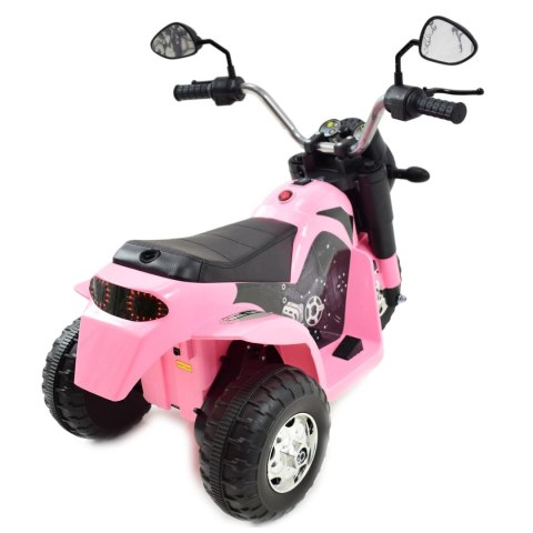 Motor Elektryczny CHOPPER JC916 6V Miękkie Siedzenie, Melodie, LED Róż Motor Elektryczny CHOPPER JC916 6V Miękkie Siedzenie, Melodie, LED Róż
