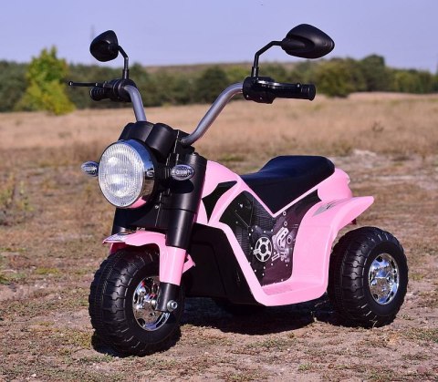 Motor Elektryczny CHOPPER JC916 6V Miękkie Siedzenie, Melodie, LED Róż Motor Elektryczny CHOPPER JC916 6V Miękkie Siedzenie, Melodie, LED Róż