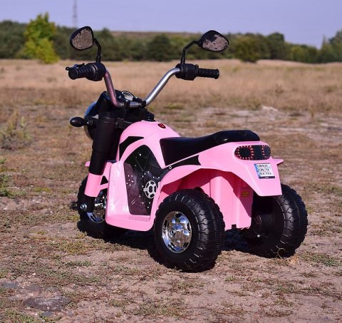 Motor Elektryczny CHOPPER JC916 6V Miękkie Siedzenie, Melodie, LED Róż Motor Elektryczny CHOPPER JC916 6V Miękkie Siedzenie, Melodie, LED Róż