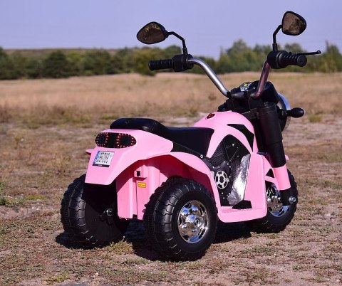 Motor Elektryczny CHOPPER JC916 6V Miękkie Siedzenie, Melodie, LED Róż Motor Elektryczny CHOPPER JC916 6V Miękkie Siedzenie, Melodie, LED Róż