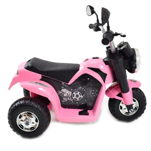 Motor Elektryczny CHOPPER JC916 6V Miękkie Siedzenie, Melodie, LED Róż Motor Elektryczny CHOPPER JC916 6V Miękkie Siedzenie, Melodie, LED Róż