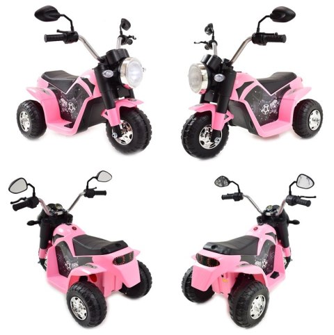 Motor Elektryczny CHOPPER JC916 6V Miękkie Siedzenie, Melodie, LED Róż Motor Elektryczny CHOPPER JC916 6V Miękkie Siedzenie, Melodie, LED Róż