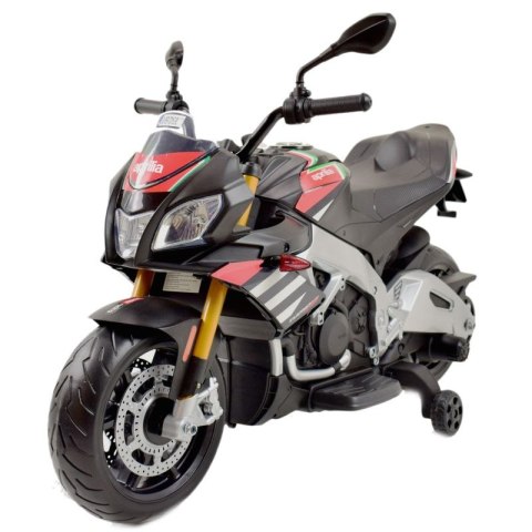 Motocykl Elektryczny APRILIA TUONO V4 – Miękkie Koła EVA, Silniki 45W, Światła LED Motocykl Elektryczny APRILIA TUONO V4 – Miękkie Koła EVA, Silniki 45W, Światła LED