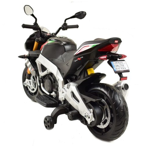 Motocykl Elektryczny APRILIA TUONO V4 – Miękkie Koła EVA, Silniki 45W, Światła LED Motocykl Elektryczny APRILIA TUONO V4 – Miękkie Koła EVA, Silniki 45W, Światła LED