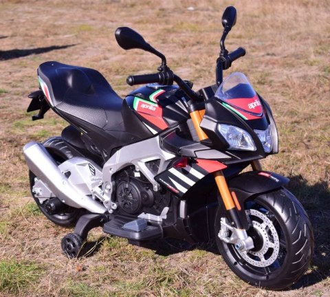 Motocykl Elektryczny APRILIA TUONO V4 – Miękkie Koła EVA, Silniki 45W, Światła LED Motocykl Elektryczny APRILIA TUONO V4 – Miękkie Koła EVA, Silniki 45W, Światła LED
