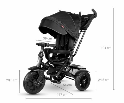 Qplay Rowerek Trójkołowy Premium Black Qplay Rowerek Trójkołowy Premium Black
