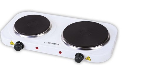 Kuchenka Elektryczna Esperanza YELLOWSTONE EKH007W - Dwupalnikowa, 2500W, Biała Kuchenka Elektryczna Esperanza YELLOWSTONE EKH007W - Dwupalnikowa, 2500W, Biała