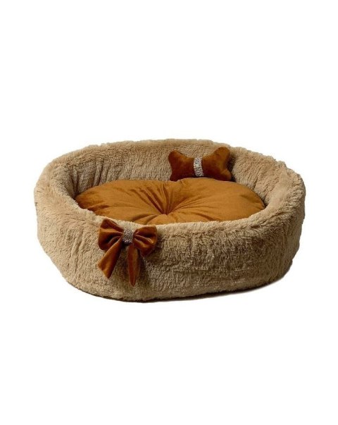 GO GIFT Kokardka camel L - legowisko dla psa, kota - 55 x 52 x 18 cm - 2 rozmiary GO GIFT Kokardka camel L - legowisko dla psa, kota - 55 x 52 x 18 cm - 2 rozmiary