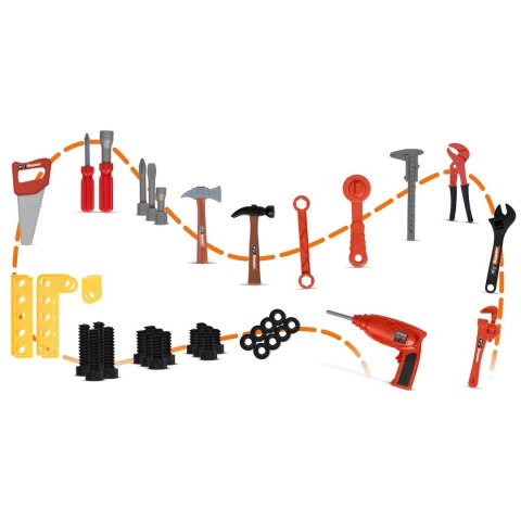 Zestaw Majsterkowicza 2w1 - Warsztat Dla Dzieci Ricokids 772500 Zestaw Majsterkowicza 2w1 - Warsztat Dla Dzieci Ricokids 772500