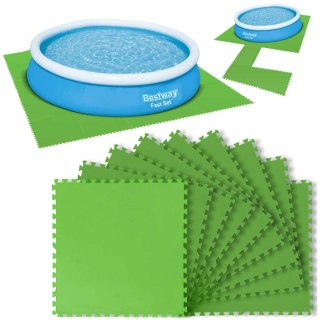 Mata Piankowa Pod Basen Puzzle 9 Sztuk Bestway 58636 – 78 x 78 cm
