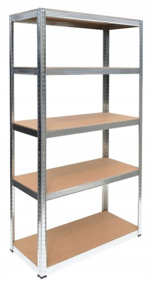 Regał magazynowy metalowy 180x90x40 5 półek 875 kg garaż piwnica MDF