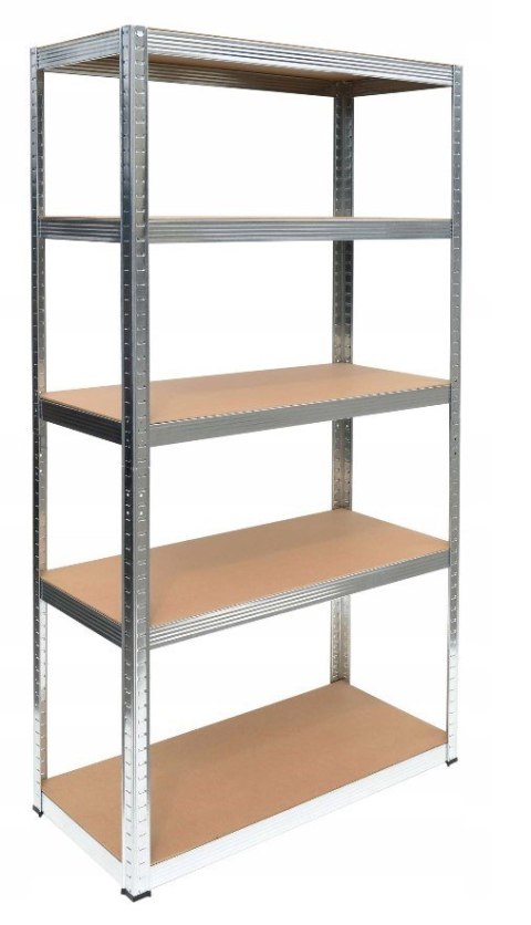 Regał magazynowy metalowy 180x90x40 5 półek 875 kg garaż piwnica MDF