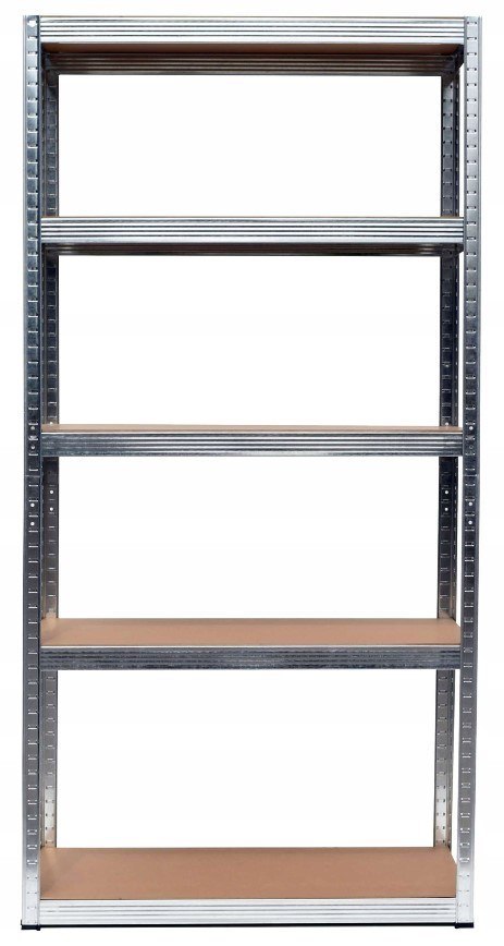 Regał magazynowy metalowy 180x90x40 5 półek 875 kg garaż piwnica MDF