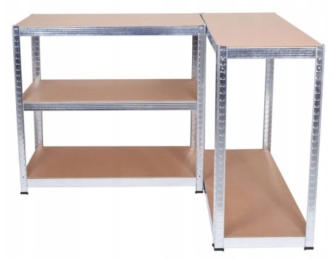 Regał magazynowy metalowy 180x90x40 5 półek 875 kg garaż piwnica MDF