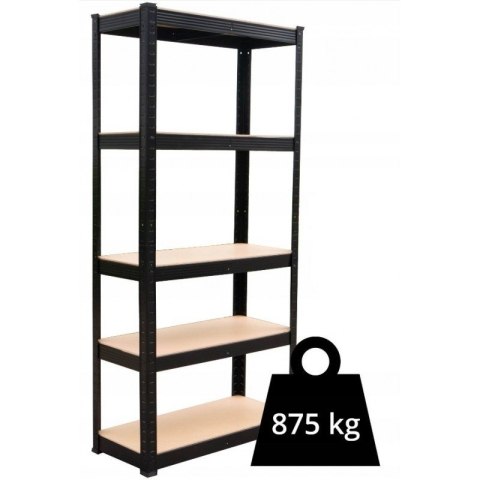 Regał Magazynowy 180x90x30 cm – Stal Ocynkowana, MDF