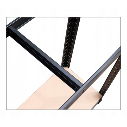 Regał Magazynowy 180x90x30 cm – Stal Ocynkowana, MDF