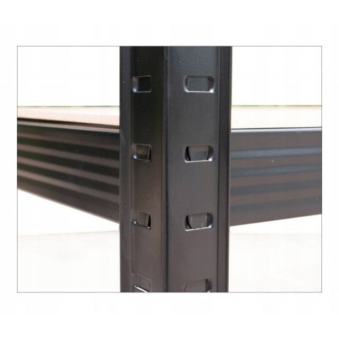 Regał Magazynowy 180x90x30 cm – Stal Ocynkowana, MDF