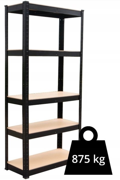 Regał Magazynowy 180x90x40 cm – Stal Ocynkowana, MDF