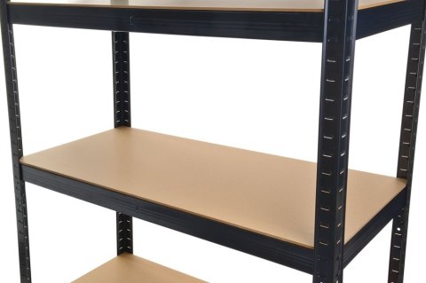 Regał Magazynowy 180x90x40 cm – Stal Ocynkowana, MDF