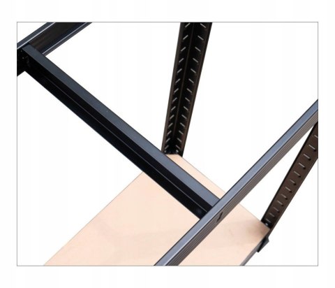 Regał Magazynowy 180x90x40 cm – Stal Ocynkowana, MDF