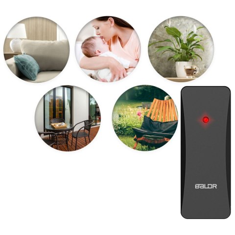 Stacja Pogodowa Bezprzewodowa DCF77 Czujnik Higrometr LED