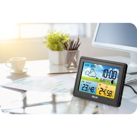 Stacja Pogodowa Bezprzewodowa DCF77 Czujnik Higrometr LED