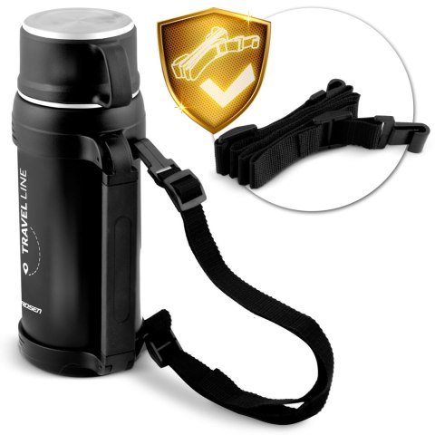 Termos próżniowy turystyczny z paskiem Berdsen BD-781 1500 ml Termos próżniowy turystyczny z paskiem Berdsen BD-781 1500 ml