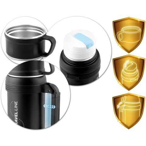 Termos próżniowy turystyczny z paskiem Berdsen BD-781 1500 ml Termos próżniowy turystyczny z paskiem Berdsen BD-781 1500 ml