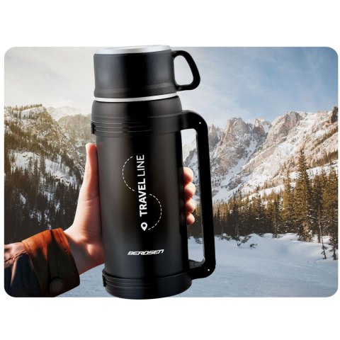 Termos próżniowy turystyczny z paskiem Berdsen BD-781 1500 ml Termos próżniowy turystyczny z paskiem Berdsen BD-781 1500 ml