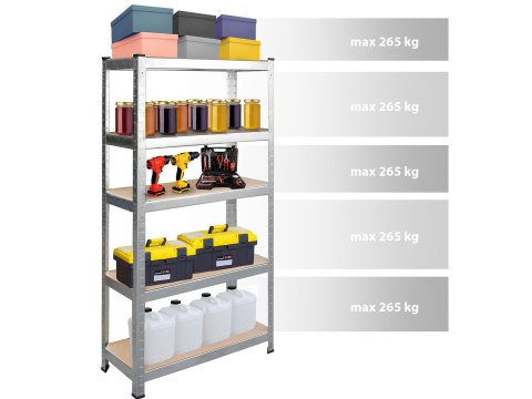 Regał Metalowy Magazynowy Humberg 4846 180 x 90 x 40 cm STRONG Regał Metalowy Magazynowy Humberg 4846 180 x 90 x 40 cm STRONG