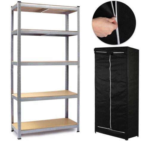 Regał Metalowy Magazynowy Humberg 180 x 90 x 40 cm + pokrowiec GRATIS Regał Metalowy Magazynowy Humberg 180 x 90 x 40 cm + pokrowiec GRATIS