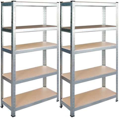 Zestaw 2 Sztuk Regałów Metalowych Magazynowych Humberg HR-810 150 x 75 x 30 cm 2 szt Zestaw 2 Sztuk Regałów Metalowych Magazynowych Humberg HR-810 150 x 75 x 30 cm 2 szt