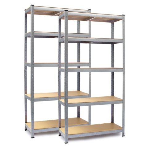 Zestaw 2 Sztuk Regałów Metalowych Magazynowych Humberg HR-810 150 x 75 x 30 cm 2 szt Zestaw 2 Sztuk Regałów Metalowych Magazynowych Humberg HR-810 150 x 75 x 30 cm 2 szt