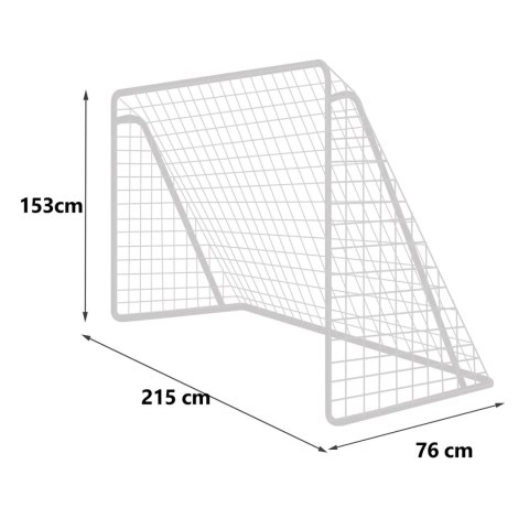 Bramka Piłkarska Neo-Sport NS-457, Stalowa, 215x153x76 cm Bramka Piłkarska Neo-Sport NS-457, Stalowa, 215x153x76 cm