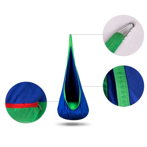 Huśtawka Kokon Neo-Sport – Fotel Wiszący dla Dzieci z Poduszką - 80 kg Huśtawka Kokon Neo-Sport – Fotel Wiszący dla Dzieci z Poduszką - 80 kg