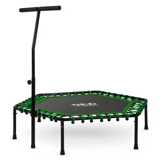 Trampolina Fitness 127cm Neo-Sport Z Uchwyt Regulowany 100kg Gumy - Zielona