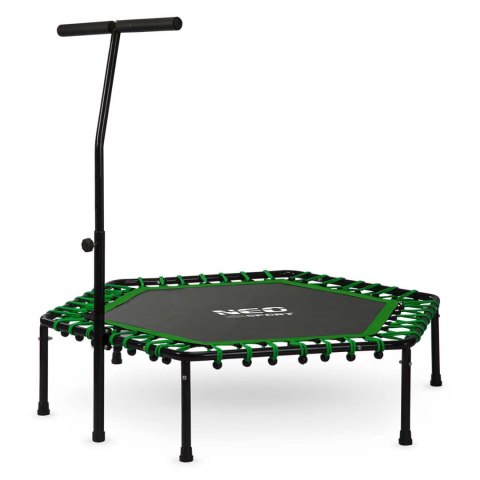 Trampolina Fitness 127cm Neo-Sport Z Uchwyt Regulowany 100kg Gumy - Zielona