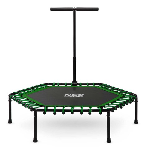 Trampolina Fitness 127cm Neo-Sport Z Uchwyt Regulowany 100kg Gumy - Zielona
