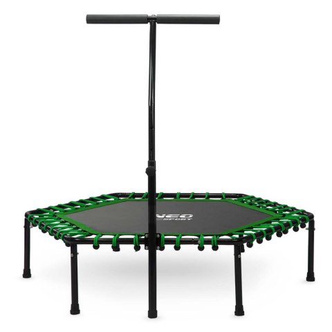 Trampolina Fitness 127cm Neo-Sport Z Uchwyt Regulowany 100kg Gumy - Zielona