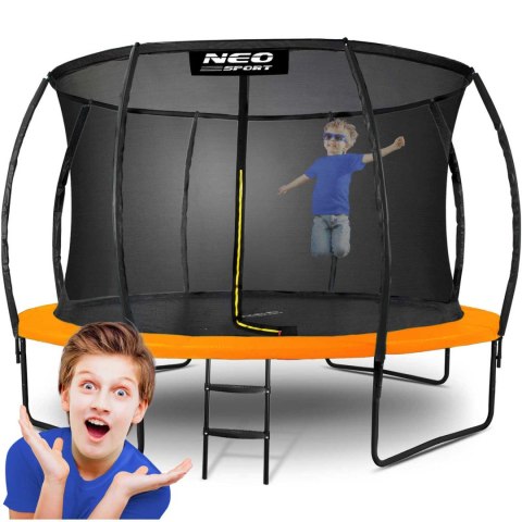 Trampolina ogrodowa profilowana 12ft/374cm z siatką wewnętrzną Neo-Sport Trampolina ogrodowa profilowana 12ft/374cm z siatką wewnętrzną Neo-Sport