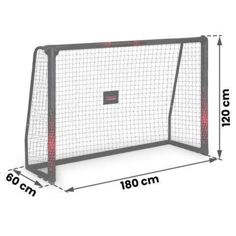 Bramka Do Piłki Nożnej Neo-Sport – 180x120x60 cm, Stalowa, Pokrowiec Bramka Do Piłki Nożnej Neo-Sport – 180x120x60 cm, Stalowa, Pokrowiec