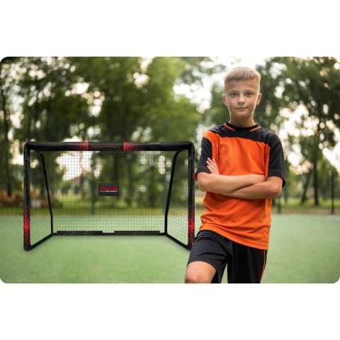 Bramka Do Piłki Nożnej Neo-Sport – 180x120x60 cm, Stalowa, Pokrowiec Bramka Do Piłki Nożnej Neo-Sport – 180x120x60 cm, Stalowa, Pokrowiec