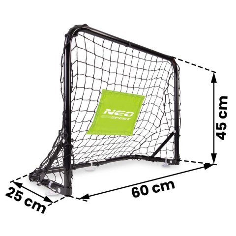 Bramki Piłkarskie Neo-Sport, Zestaw Do Gry, Z Piłką i Pompką, 60x45x25 cm Bramki Piłkarskie Neo-Sport, Zestaw Do Gry, Z Piłką i Pompką, 60x45x25 cm
