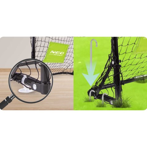 Bramki Piłkarskie Neo-Sport, Zestaw Do Gry, Z Piłką i Pompką, 60x45x25 cm Bramki Piłkarskie Neo-Sport, Zestaw Do Gry, Z Piłką i Pompką, 60x45x25 cm
