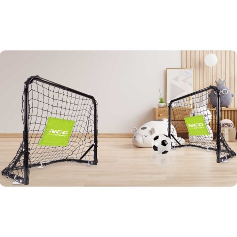 Bramki Piłkarskie Neo-Sport, Zestaw Do Gry, Z Piłką i Pompką, 60x45x25 cm Bramki Piłkarskie Neo-Sport, Zestaw Do Gry, Z Piłką i Pompką, 60x45x25 cm