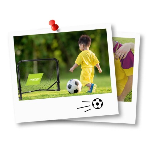 Bramki Piłkarskie Neo-Sport, Zestaw Do Gry, Z Piłką i Pompką, 60x45x25 cm Bramki Piłkarskie Neo-Sport, Zestaw Do Gry, Z Piłką i Pompką, 60x45x25 cm