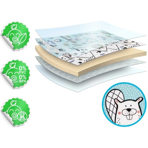 Mata piankowa edukacyjna zwijana 180 x 150 x 1,5 cm Nukido NK-342 Mata piankowa edukacyjna zwijana 180 x 150 x 1,5 cm Nukido NK-342